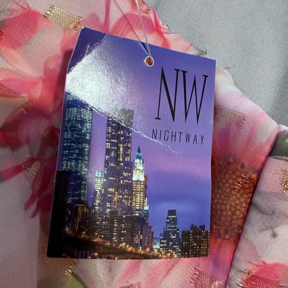 Nightway Collection Women's Floral Short Sleeve Bohemian Maxi Dress Size 4 - Picture 9 of 12